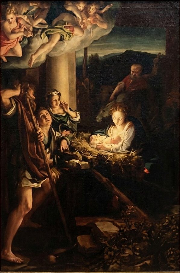 Gemälde der Heiligen Nacht nach Correggio